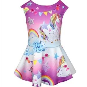 Baby Sara fit and flare crystal blue dress